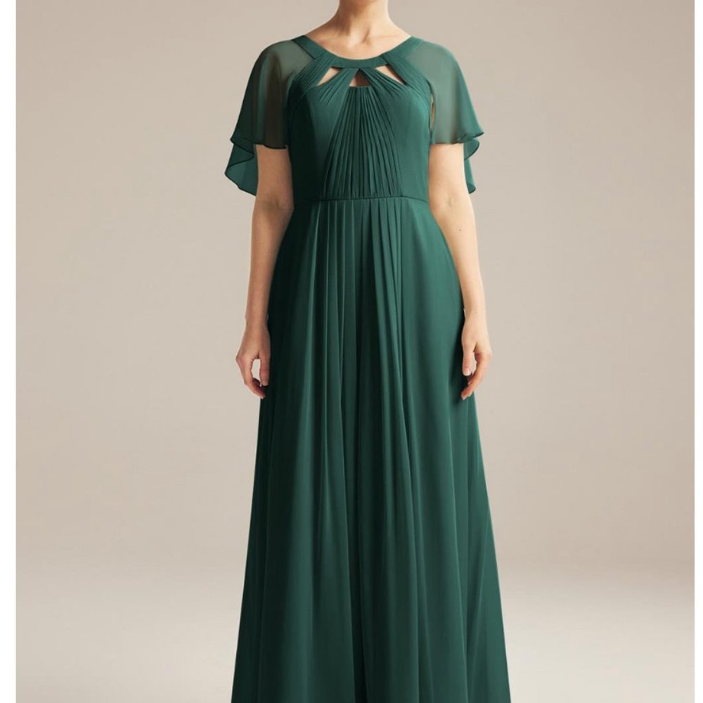 Dark Emerald Gown - mother of bride or bridesmaid